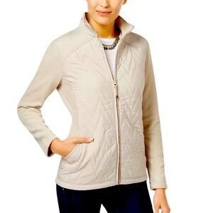 Style & Co. Quilted Fleece Jacket